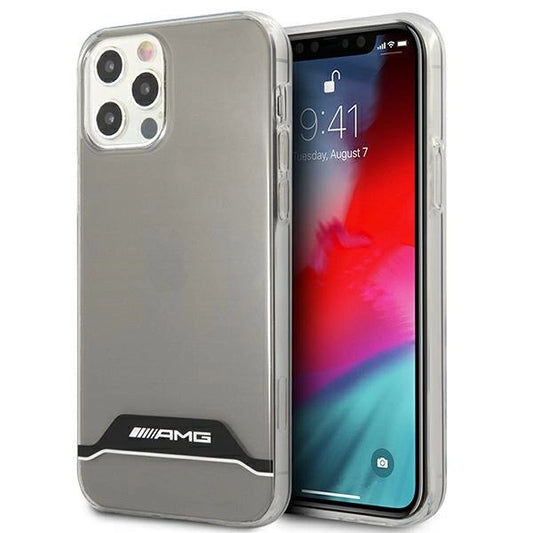 AMG Electroplate Black&amp;White Case for iPhone 12 / 12 Pro - Transparent_0
