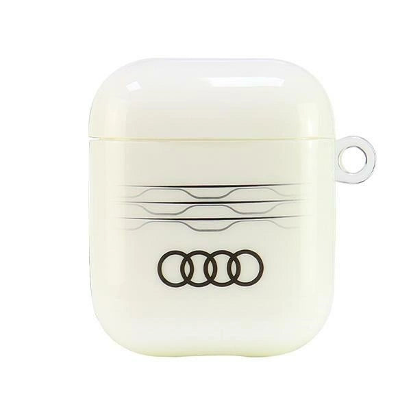 Audi IML Geometric Pattern Case for AirPods 1 / 2 - White_0