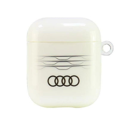 Audi IML Geometric Pattern Case for AirPods 1 / 2 - White_0