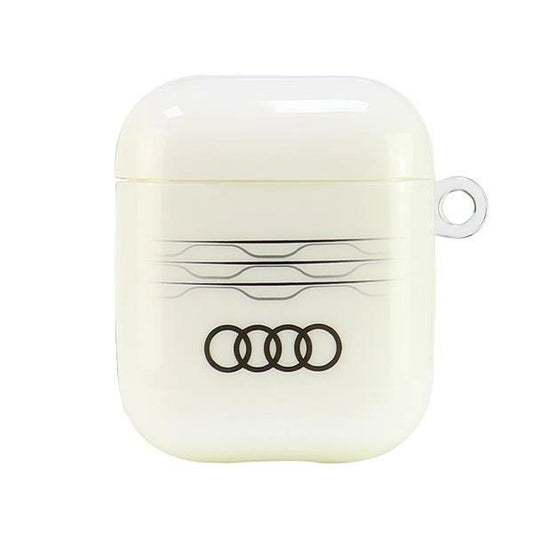 Audi IML Geometric Pattern Case for AirPods 1 / 2 - White_0