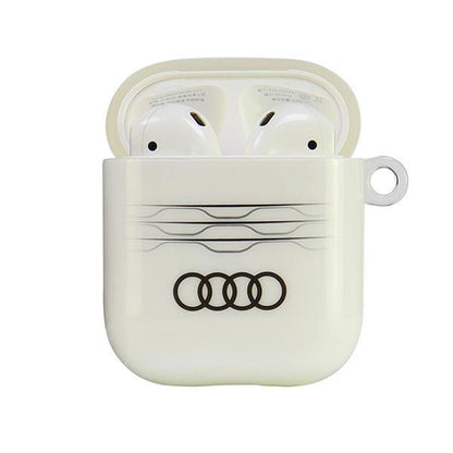 Audi IML Geometric Pattern Case for AirPods 1 / 2 - White_1