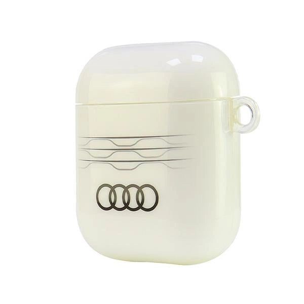Audi IML Geometric Pattern Case for AirPods 1 / 2 - White_2