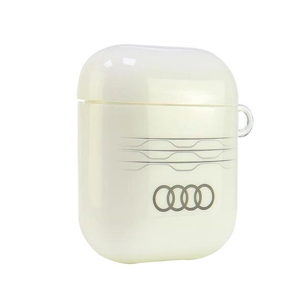 Audi IML Geometric Pattern Case for AirPods 1 / 2 - White_3