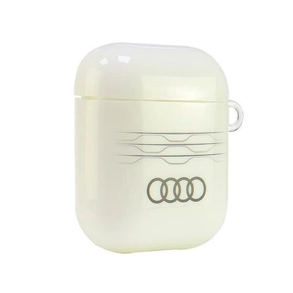 Audi IML Geometric Pattern Case for AirPods 1 / 2 - White_3