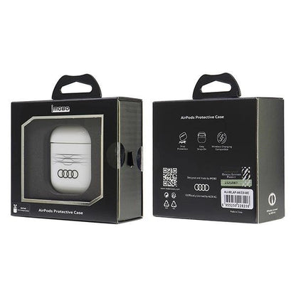 Audi IML Geometric Pattern Case for AirPods 1 / 2 - White_5