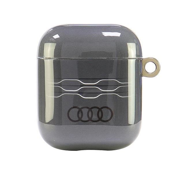 Audi IML Geometric Pattern Case for AirPods 1 / 2 - Gray_0