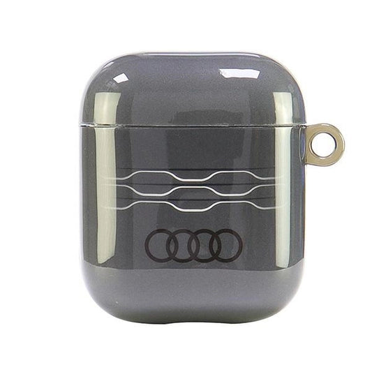 Audi IML Geometric Pattern Case for AirPods 1 / 2 - Gray_0