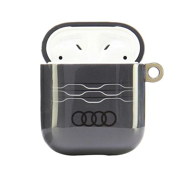 Audi IML Geometric Pattern Case for AirPods 1 / 2 - Gray_1