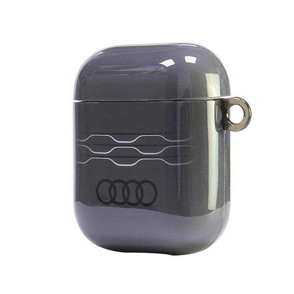 Audi IML Geometric Pattern Case for AirPods 1 / 2 - Gray_2