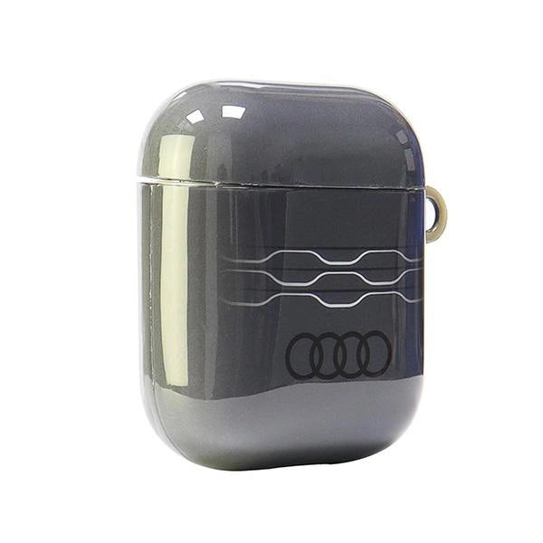 Audi IML Geometric Pattern Case for AirPods 1 / 2 - Gray_3