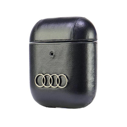Audi Leather Big Logo Case for AirPods 1 / 2 - Black_2