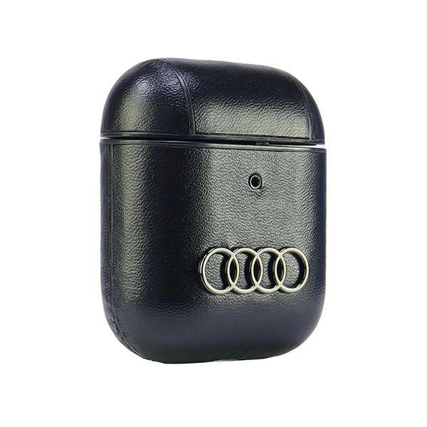 Audi Leather Big Logo Case for AirPods 1 / 2 - Black_3