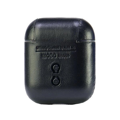 Audi Leather Big Logo Case for AirPods 1 / 2 - Black_4