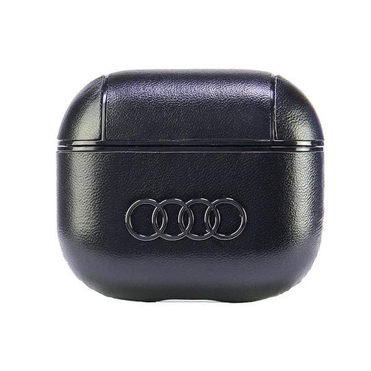Audi Leather Big Logo Case for AirPods 3 - Black_0