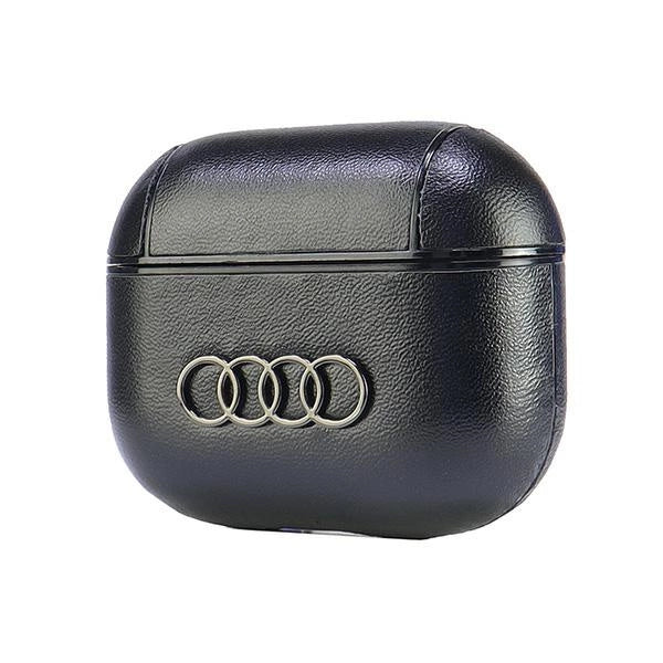 Audi Leather Big Logo Case for AirPods 3 - Black_1