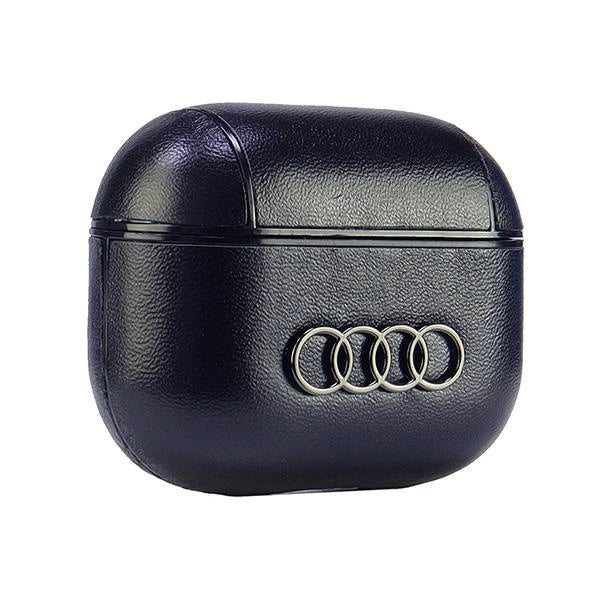 Audi Leather Big Logo Case for AirPods 3 - Black_2