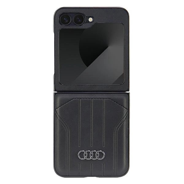 Audi Synthetic Leather MagSafe Case for Samsung Galaxy Z Flip 6 - Black_0