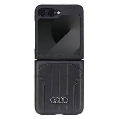 Audi Synthetic Leather MagSafe Case for Samsung Galaxy Z Flip 6 - Black_0