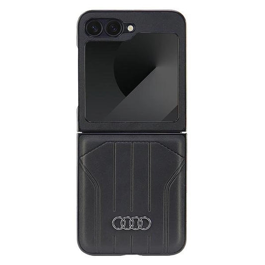 Audi Synthetic Leather MagSafe Case for Samsung Galaxy Z Flip 6 - Black_0