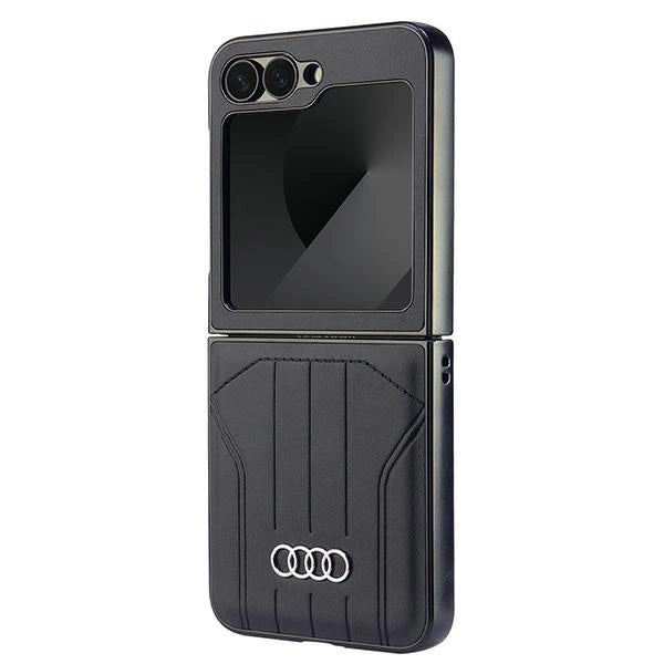 Audi Synthetic Leather MagSafe Case for Samsung Galaxy Z Flip 6 - Black_1