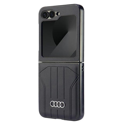 Audi Synthetic Leather MagSafe Case for Samsung Galaxy Z Flip 6 - Black_1