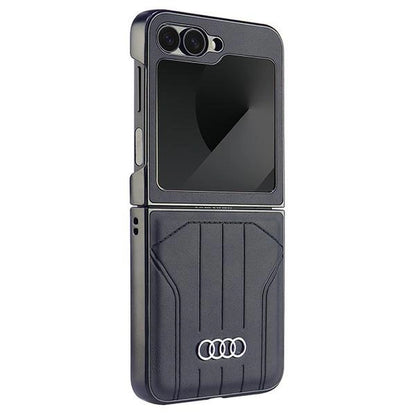 Audi Synthetic Leather MagSafe Case for Samsung Galaxy Z Flip 6 - Black_2