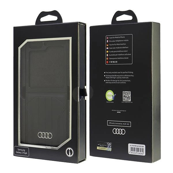Audi Synthetic Leather MagSafe Case for Samsung Galaxy Z Flip 6 - Black_7