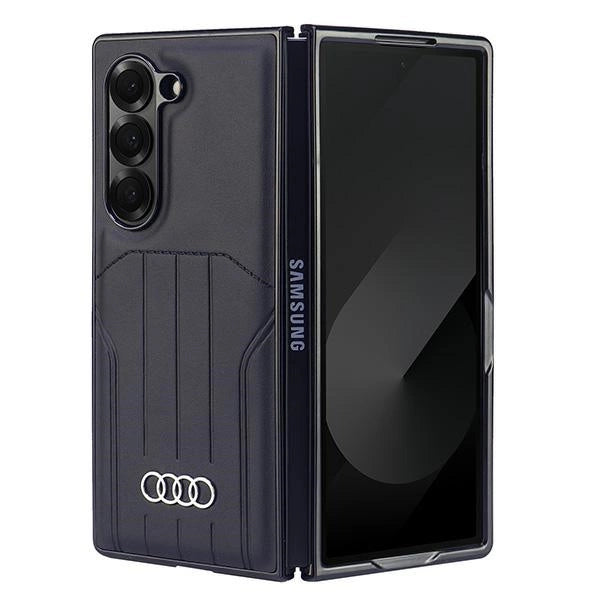 Audi Synthetic Leather MagSafe Case for Samsung Galaxy Z Fold 6 - Black_0