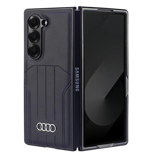 Audi Synthetic Leather MagSafe Case for Samsung Galaxy Z Fold 6 - Black_0