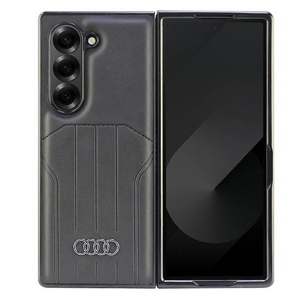 Audi Synthetic Leather MagSafe Case for Samsung Galaxy Z Fold 6 - Black_1