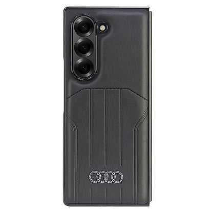 Audi Synthetic Leather MagSafe Case for Samsung Galaxy Z Fold 6 - Black_4