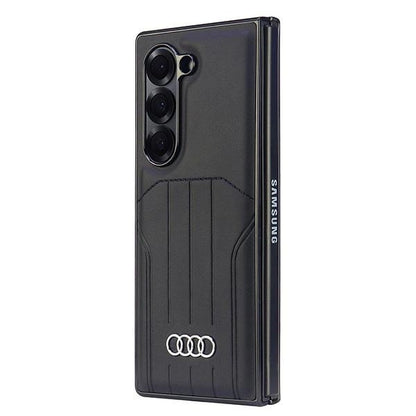 Audi Synthetic Leather MagSafe Case for Samsung Galaxy Z Fold 6 - Black_5
