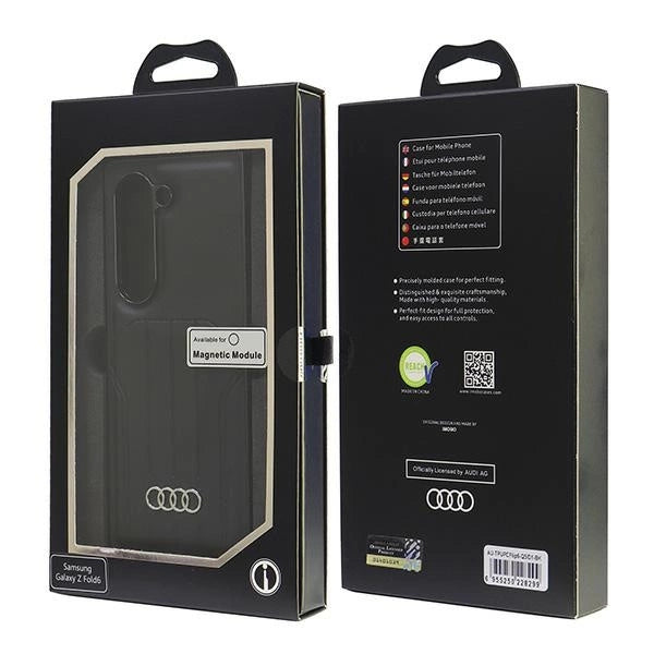 Audi Synthetic Leather MagSafe Case for Samsung Galaxy Z Fold 6 - Black_7