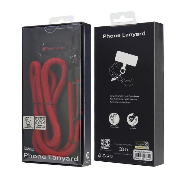 Audi Crossbody Universal Leash 120cm x 10mm - Red_2