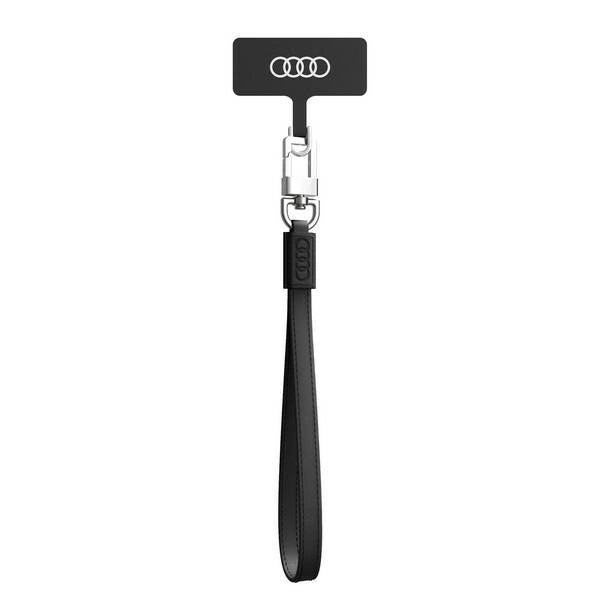Audi Crossbody Leather Universal Lanyard 28cm x 10mm - Black_0