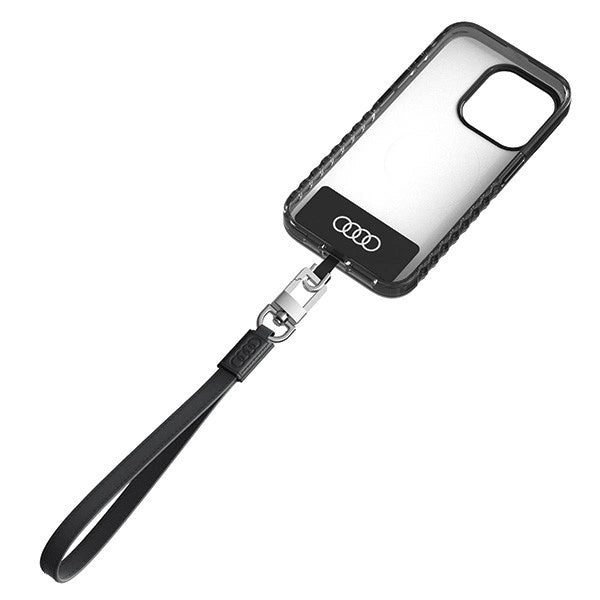 Audi Crossbody Leather Universal Lanyard 28cm x 10mm - Black_1