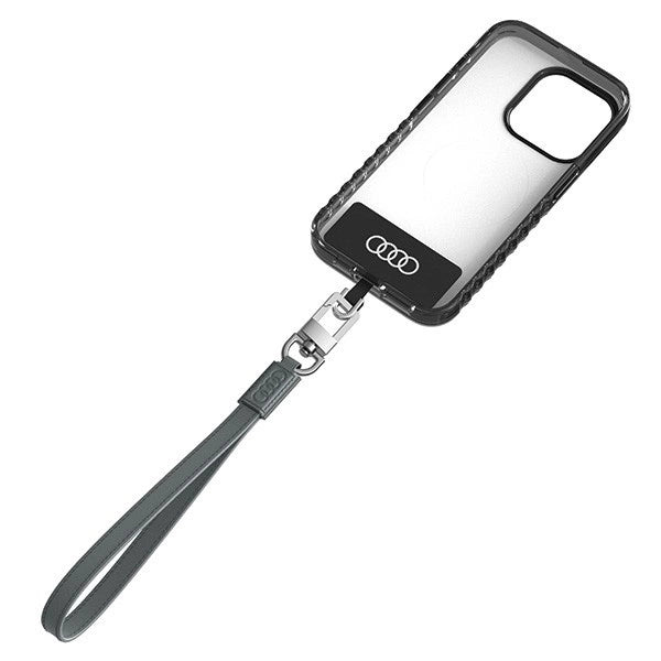 Audi Crossbody Leather Universal Lanyard 28cm x 10mm - Gray_1