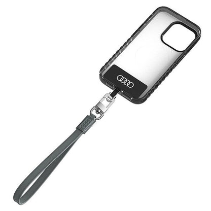 Audi Crossbody Leather Universal Lanyard 28cm x 10mm - Gray_1