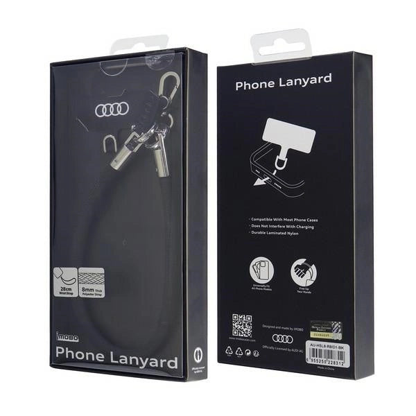 Audi Crossbody Lanyard Universal 28cm x 8mm - Black_2