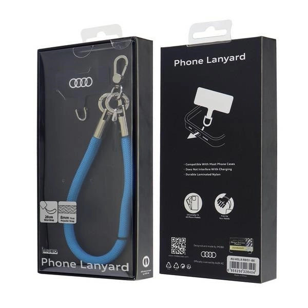 Audi Crossbody Lanyard Universal 28cm x 8mm - Blue_2