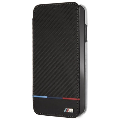 BMW Carbon Tricolor Stripe iPhone XS Max Case - Black_1