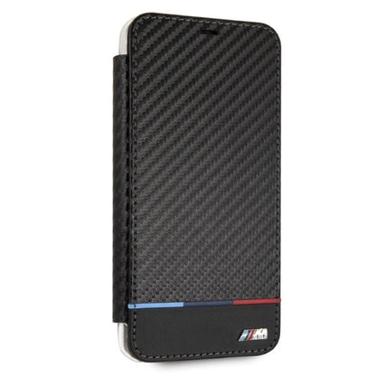 BMW Carbon Tricolor Stripe iPhone XS Max Case - Black_3