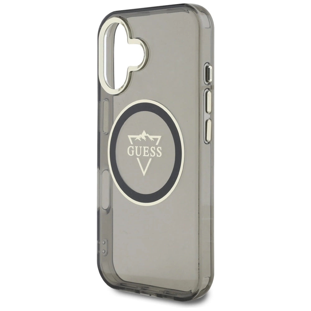 Guess IML Metal Mountain Logo MagSafe case for iPhone 16 - black_5