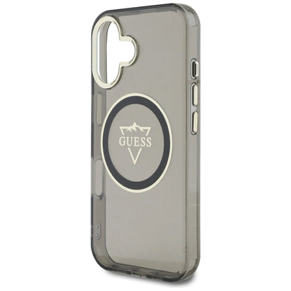 Guess IML Metal Mountain Logo MagSafe case for iPhone 16 - black_5