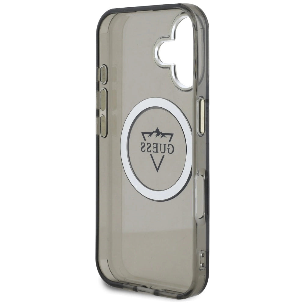 Guess IML Metal Mountain Logo MagSafe case for iPhone 16 - black_6