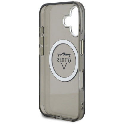Guess IML Metal Mountain Logo MagSafe case for iPhone 16 - black_6