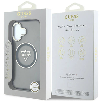 Guess IML Metal Mountain Logo MagSafe case for iPhone 16 - black_7
