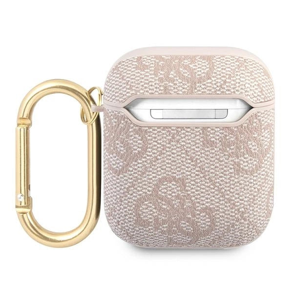 Guess 4G Script Metal Collection Case for AirPods 1 / 2 - Pink_1