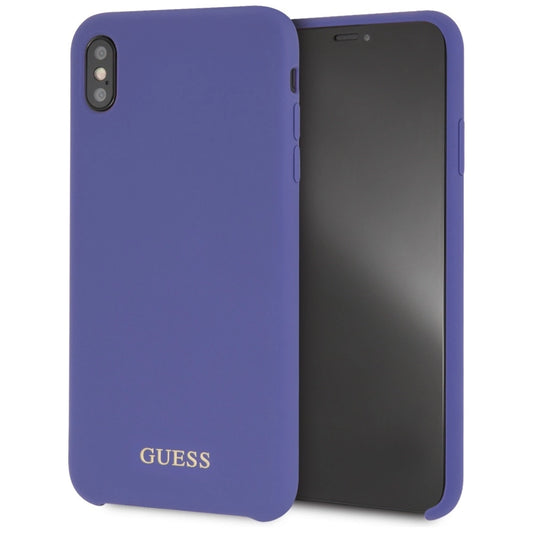 Guess Silicone iPhone Xs Max Case - Purple_0