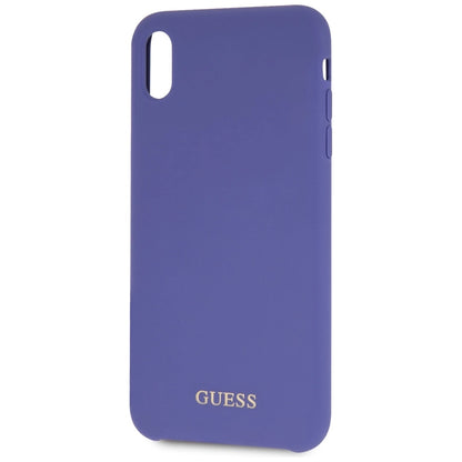 Guess Silicone iPhone Xs Max Case - Purple_2